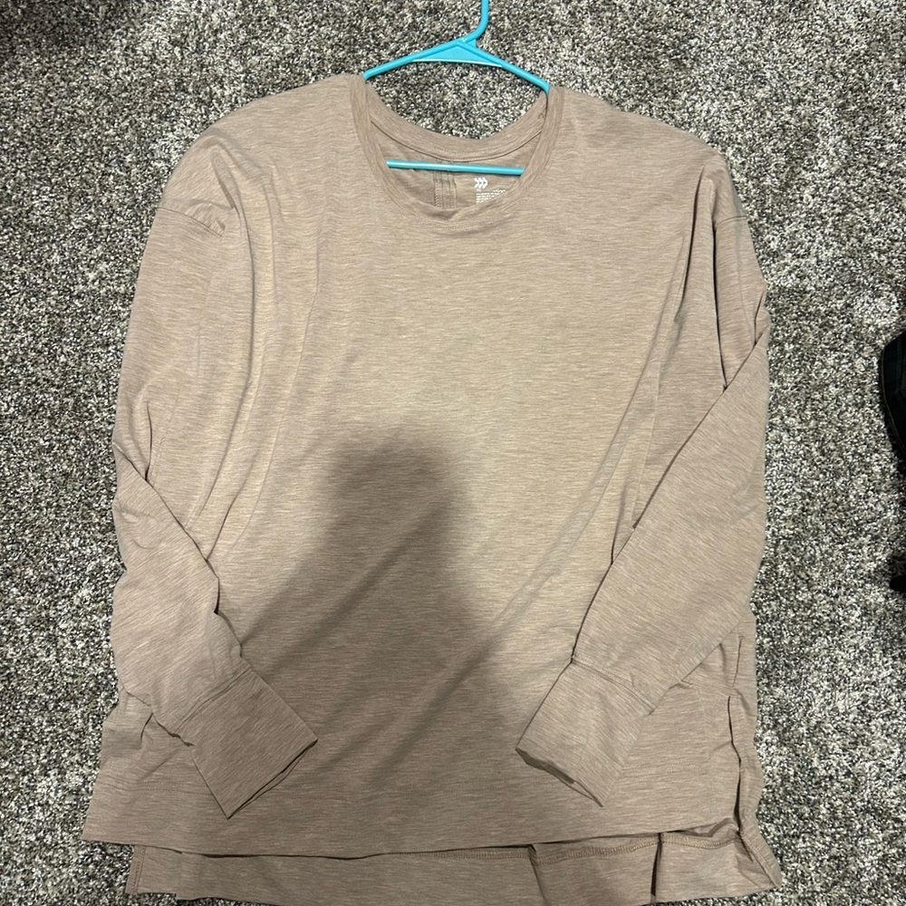 Target Women's Tan Long Sleeve Top NWOT